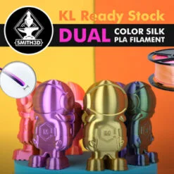 Smith3d dual-color pla filament silk quantum pla 1kg /spool 1.75mm for 3d printer multi color