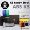 Kexcelled basic abs k5 (3d printing filament - 1.75mm 1.0kg/spool) for bambulab creality k1 easy print mechanical part