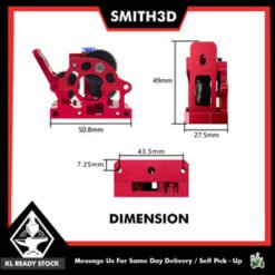3d printer hgx extruder full metal dual gear ae replaces orbiter voron ender3 short-range e3d v6