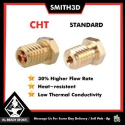 Mellow cht nozzle clone high flow 1.75/3.0 universal for e3dv6/mk8 hot end 3d printing accessories
