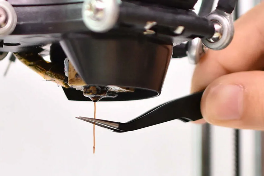 Tweezer set – cleaning tool for 3d printers – filament removal and nozzle cleaner accessories - straight + bend